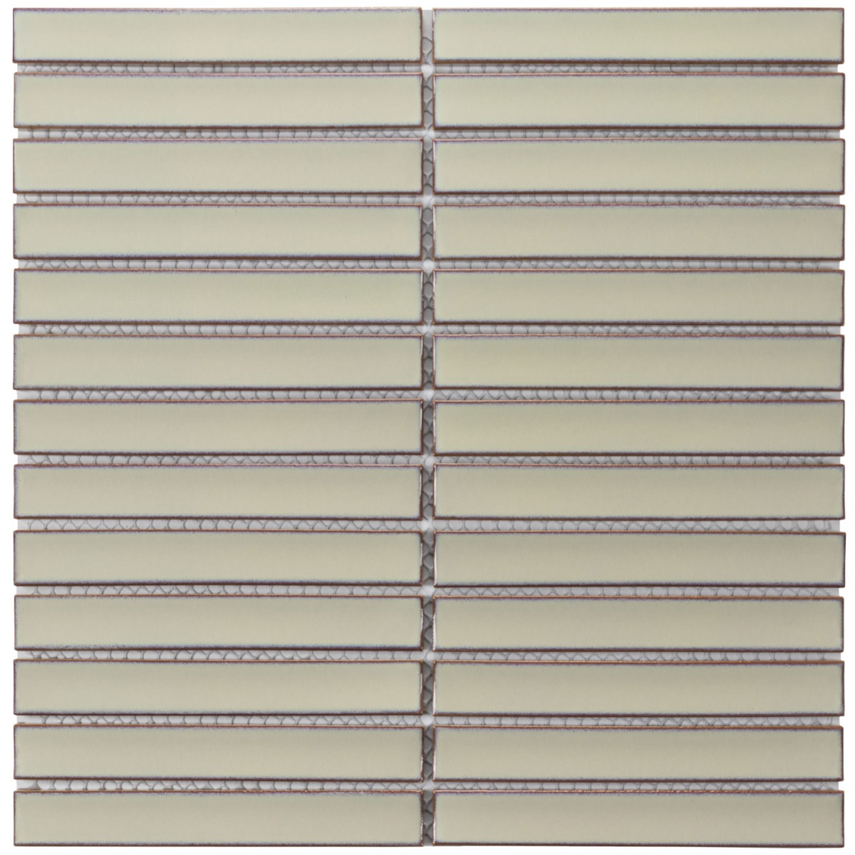 The Mosaic Factory Sevilla smalle vinger 2cm mozaïek tegels 30x30 cafe latte