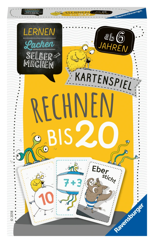 Ravensburger 80349 - Lernen Lachen Selbermachen: Rechnen bis 20, Kinderspiel für