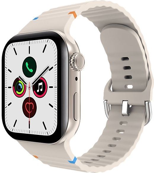 Just In Case - Activeflex - Smartwatchband - Ivory - Compatibel met Apple Watch 40-42 mm