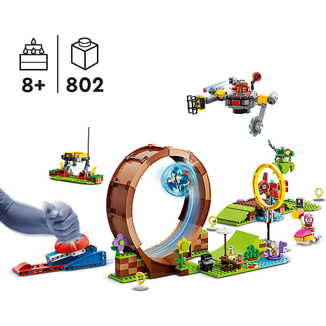 LEGO® Sonic the Hedgehog™ Sonics Green Hill Zone loop-udfordring 76994
