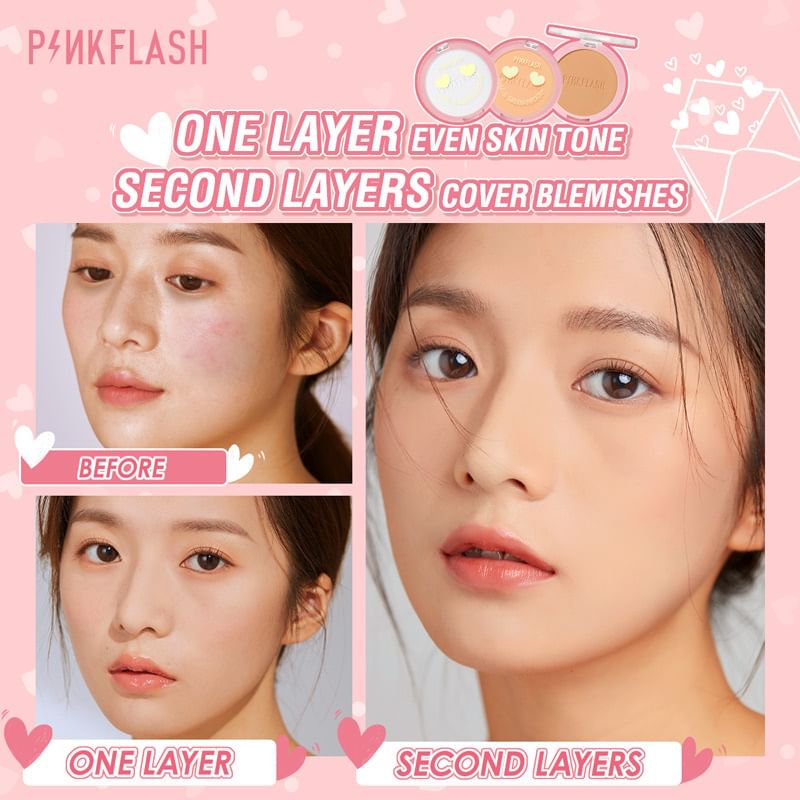 PINKFLASH - Lasting Matte Pressed Powder - 3 kleuren