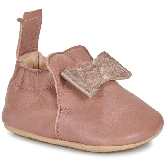 Chaussons My Blu nœud   Vieux rose        de               Easy Peasy