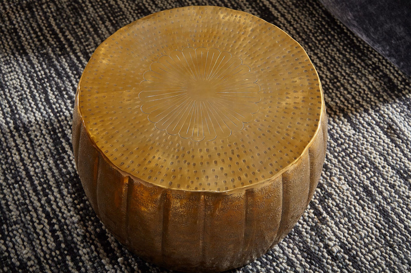 Couchtisch 60 x 36 cm Goldfarbig