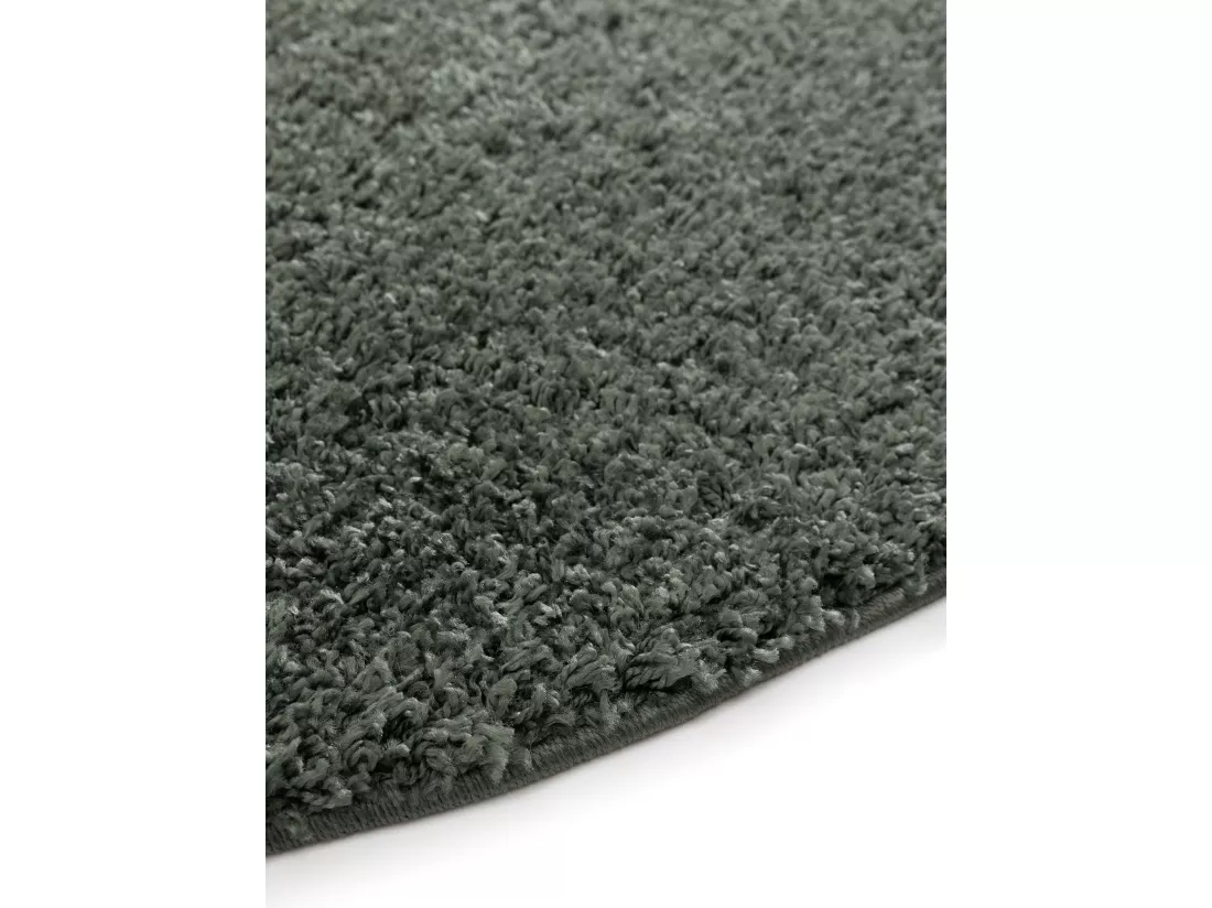 Tapis à poils longs Soho Vert clair ø 120 cm rond
