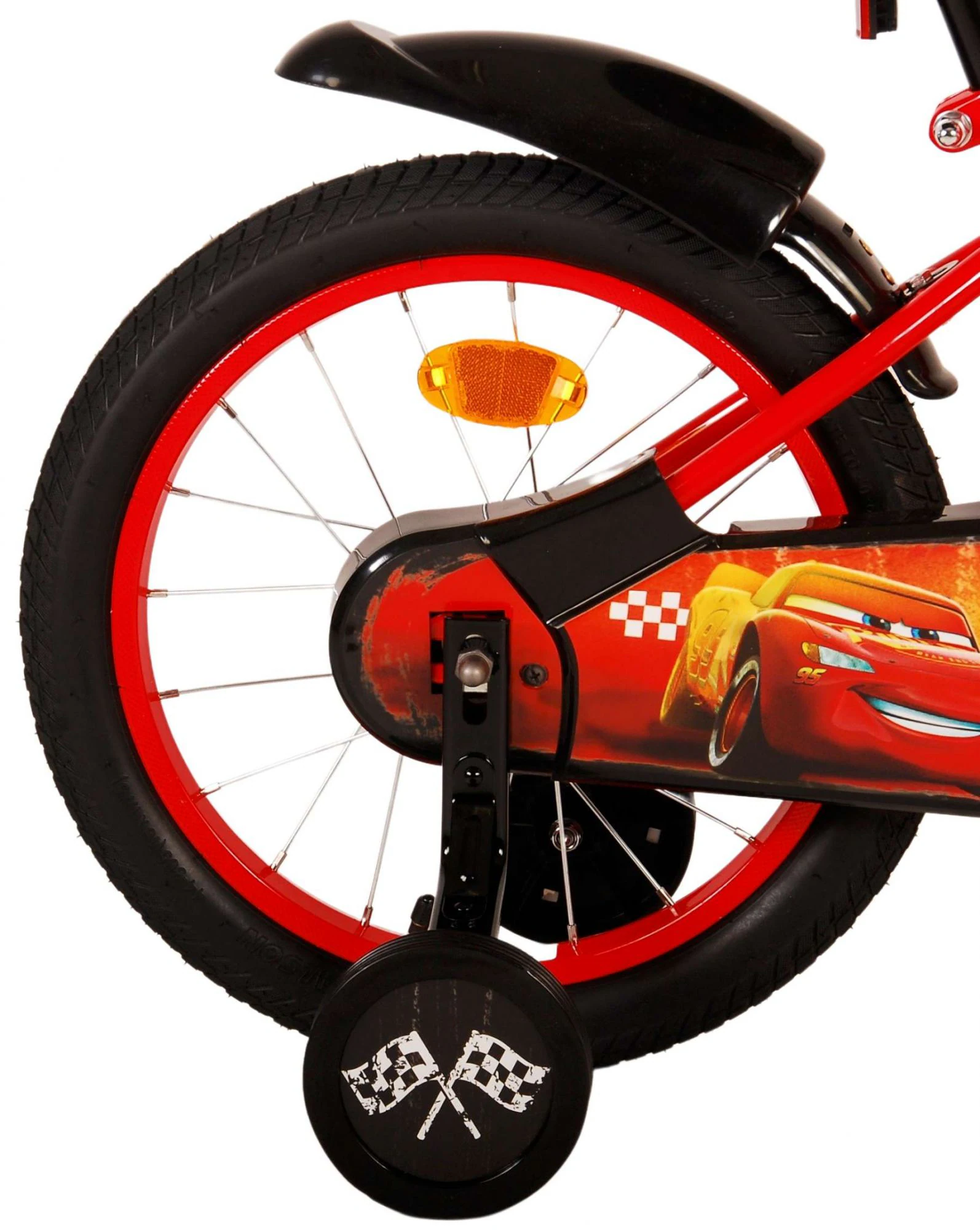 Kinderfahrrad Disney Cars Fahrrad für Jungen 16 Zoll Kinderrad in Rot