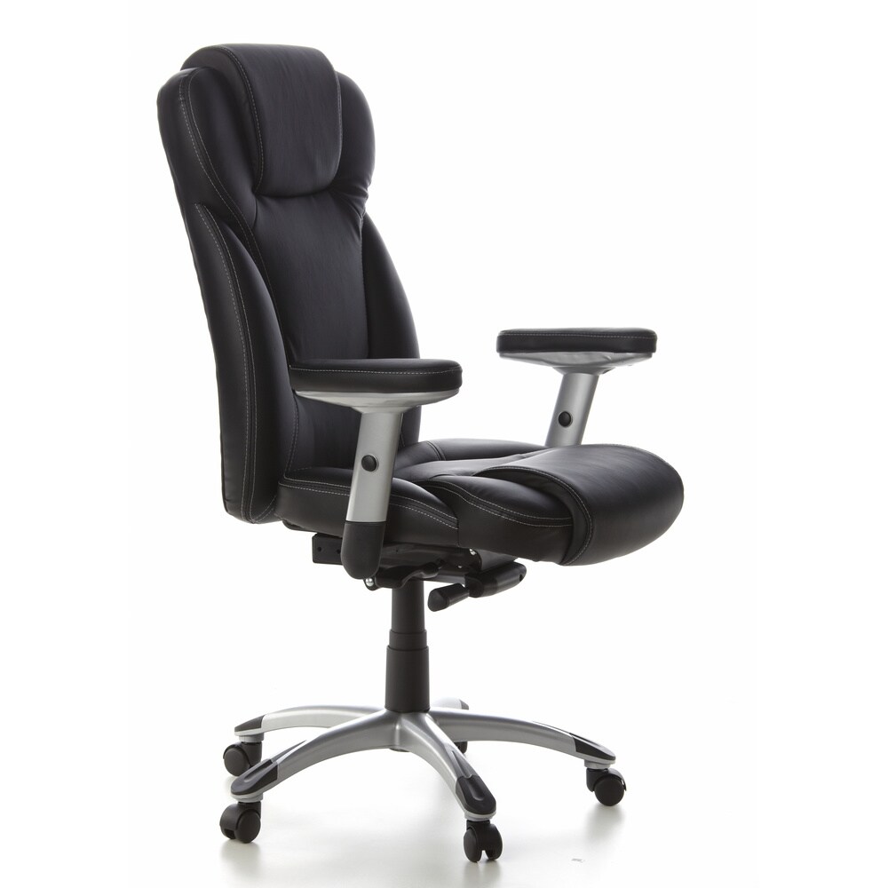 Profi Chefsessel EMBASSY 200 Leder mit Armlehnen (höhenverstellbar) hjh OFFICE