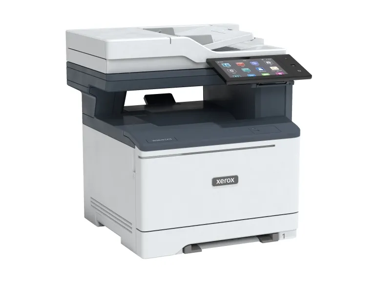 Xerox VersaLink C415V_DN - Multifunktionsprinter - farve - laser - Legal (216 x 356 mm) (original) - Legal (medie) - op til 42 spm (kopiering) - op til 42 spm (udskriver) - 251 ark - 33.6 Kbps - Gigabit LAN, USB 2.0, USB vært, NFC - Green World Allia