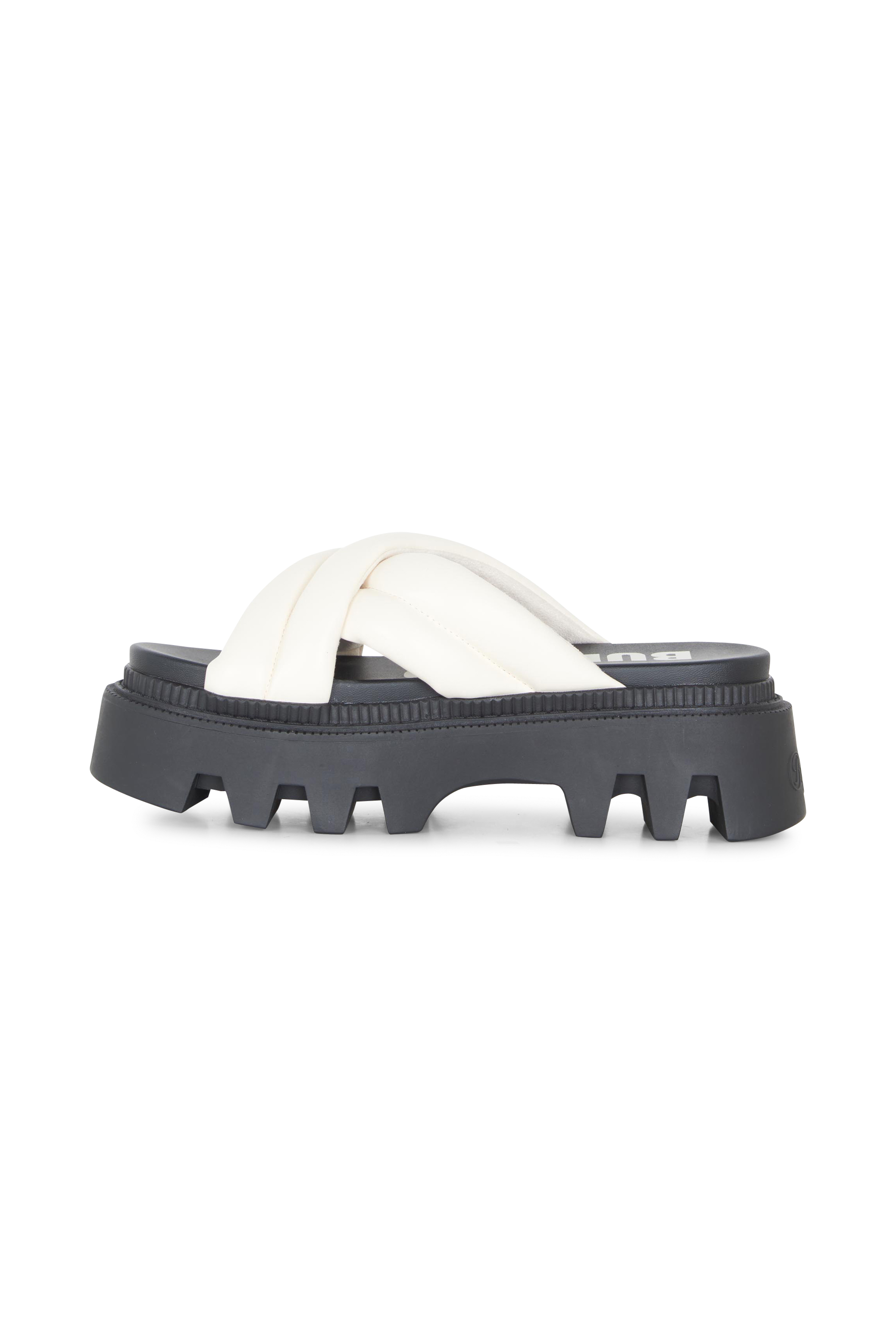 BUFFALO Slippers FLORA CROSS QUILT Blanc