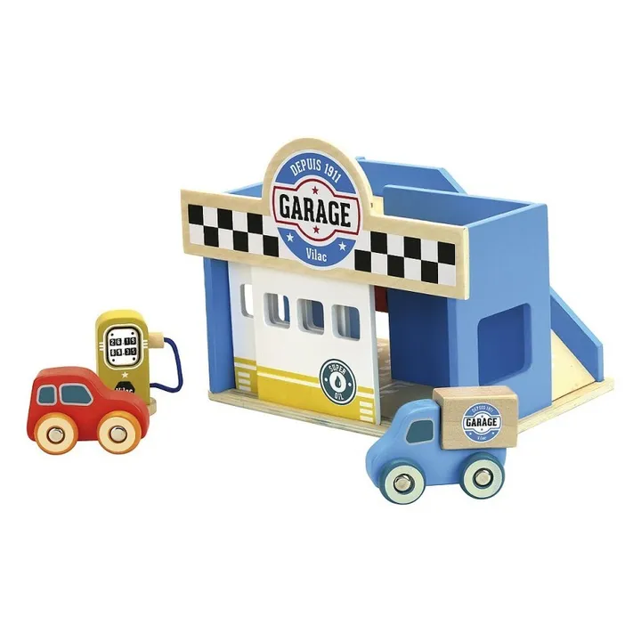 Vilac Garage en bois Vilacity | Bleu