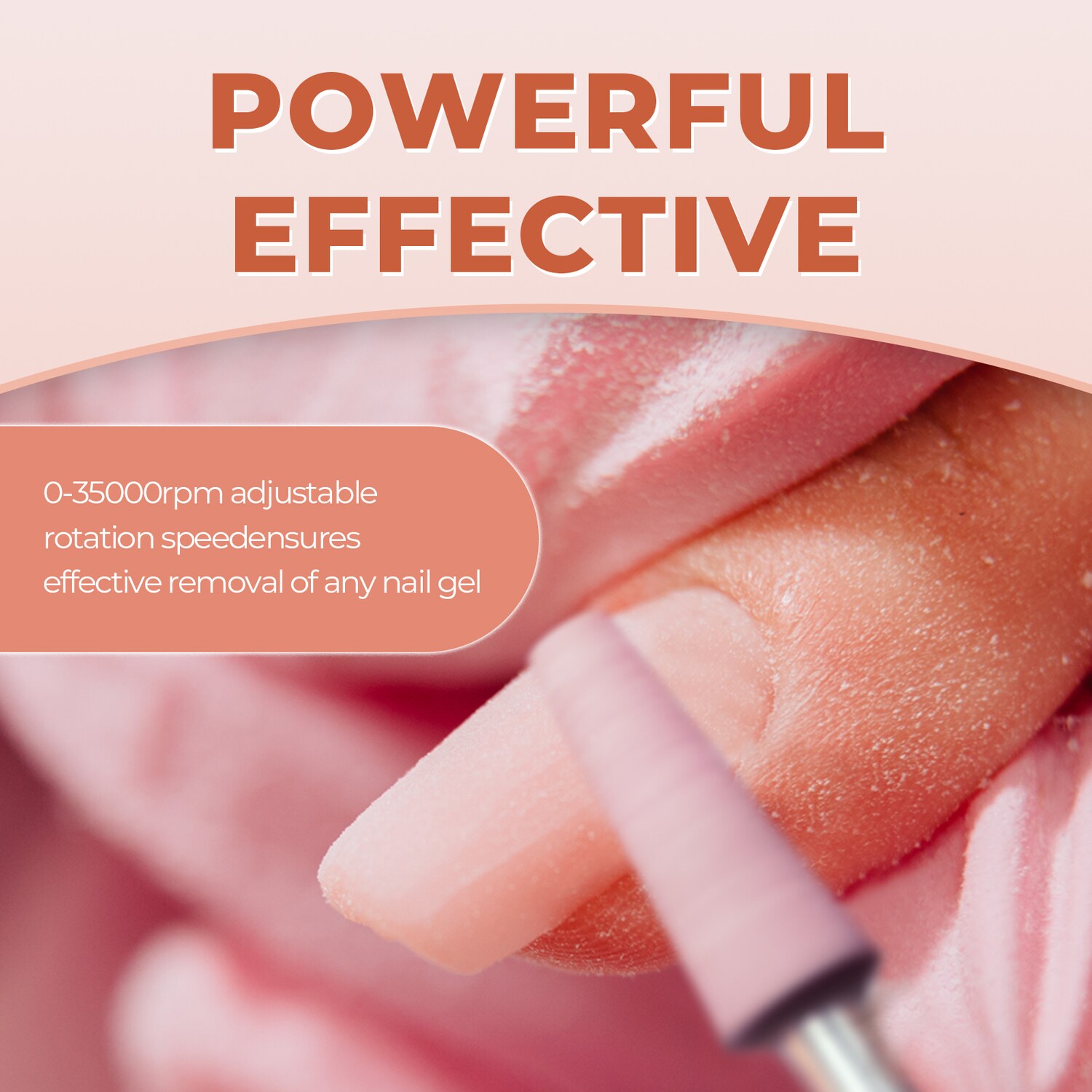 JCMASTER® TouchPro+ Nagelfräser 35000 Umin Gelnägel & Acrylnägel Profi Set Elektrisch, Fußpflegegerät, Kunstnägel, Stufenlose Regulierung