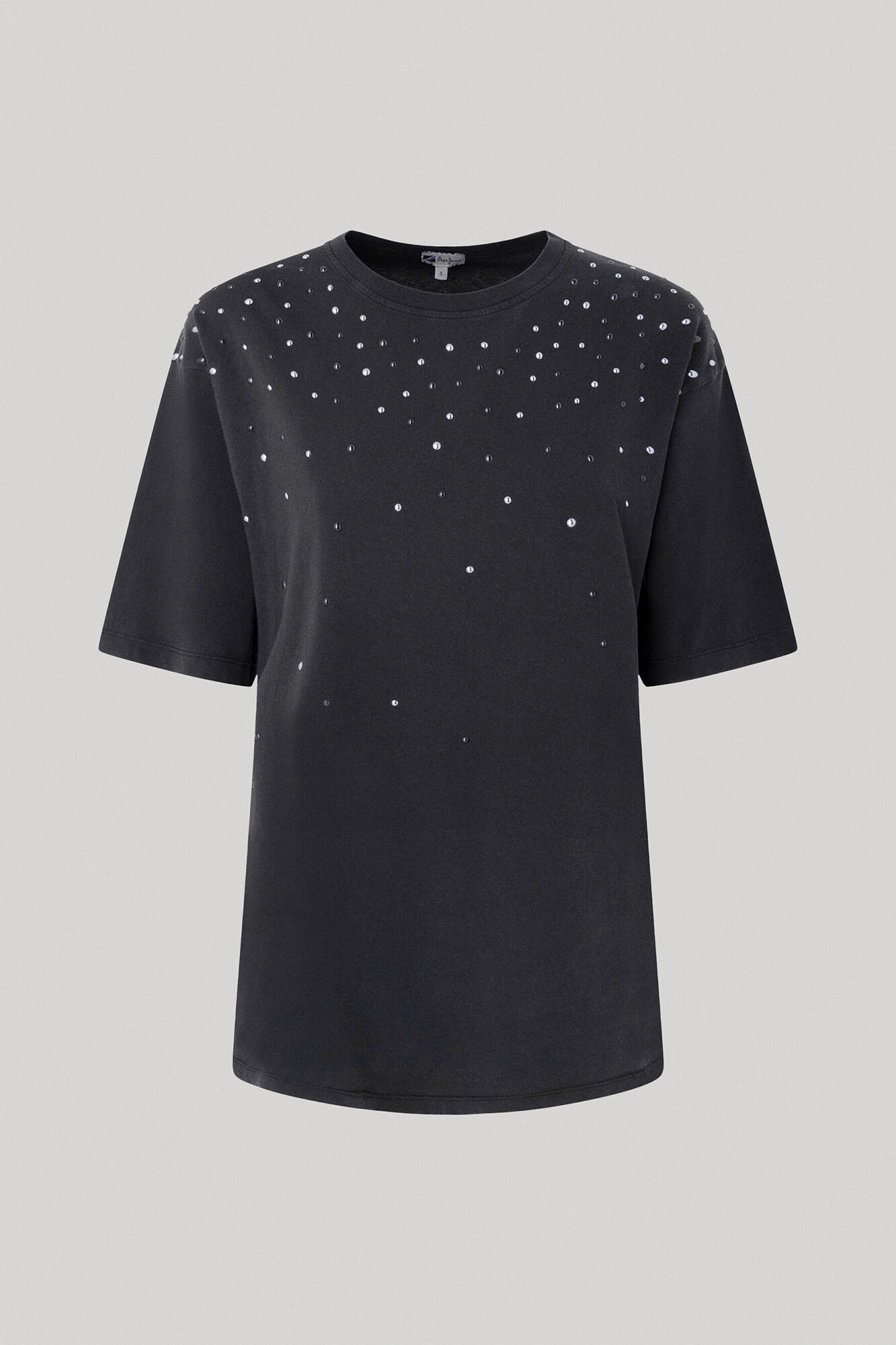 Camiseta com detalhe em strass
