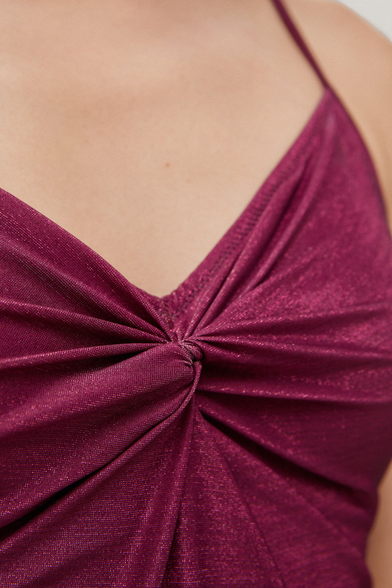 Maiô Eco-wave em lurex - Rosa