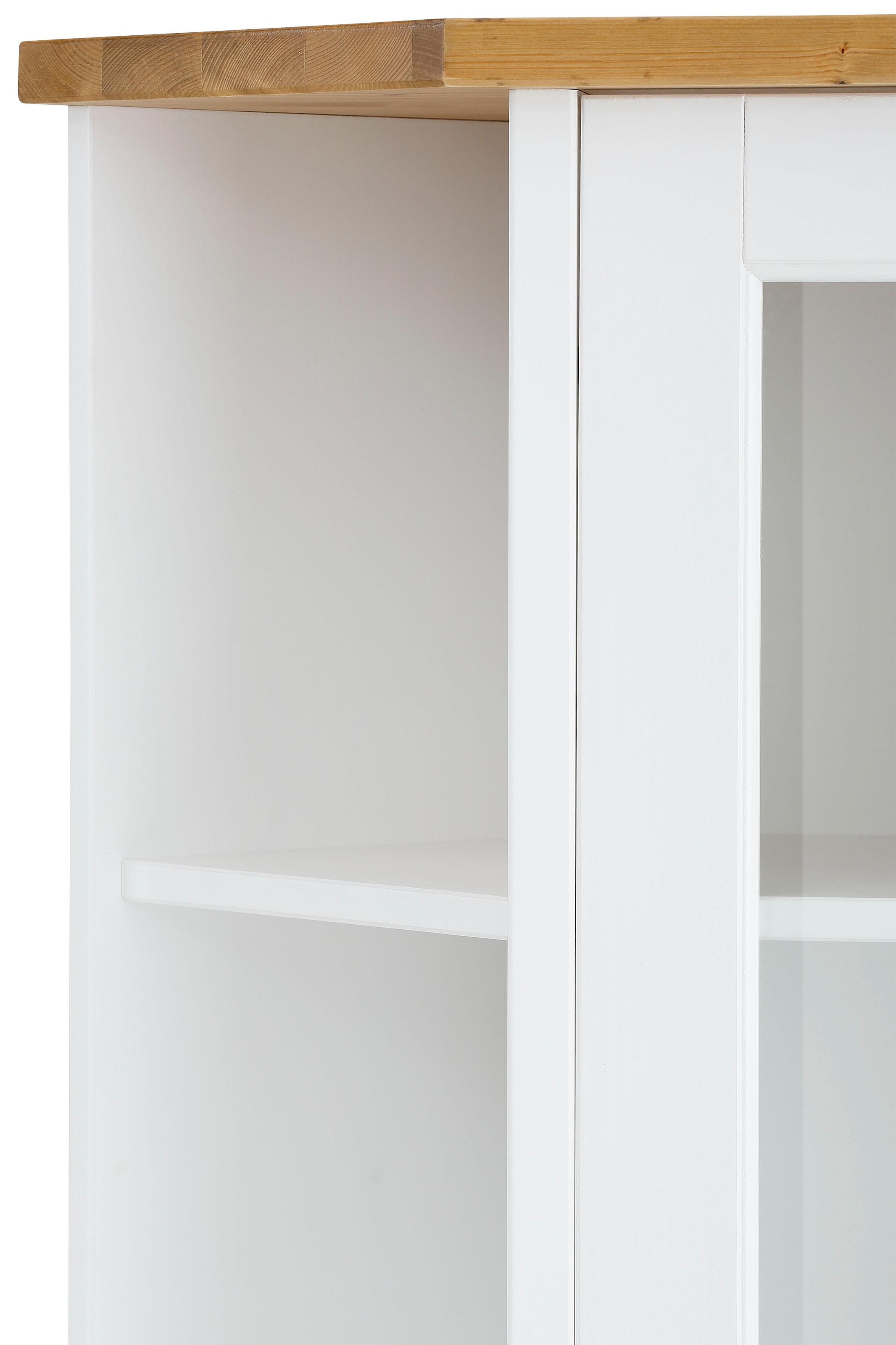 Home affaire Eckvitrine »Trinidad« Höhe 188 cm, FSC® zertifiziertes Massivholz
