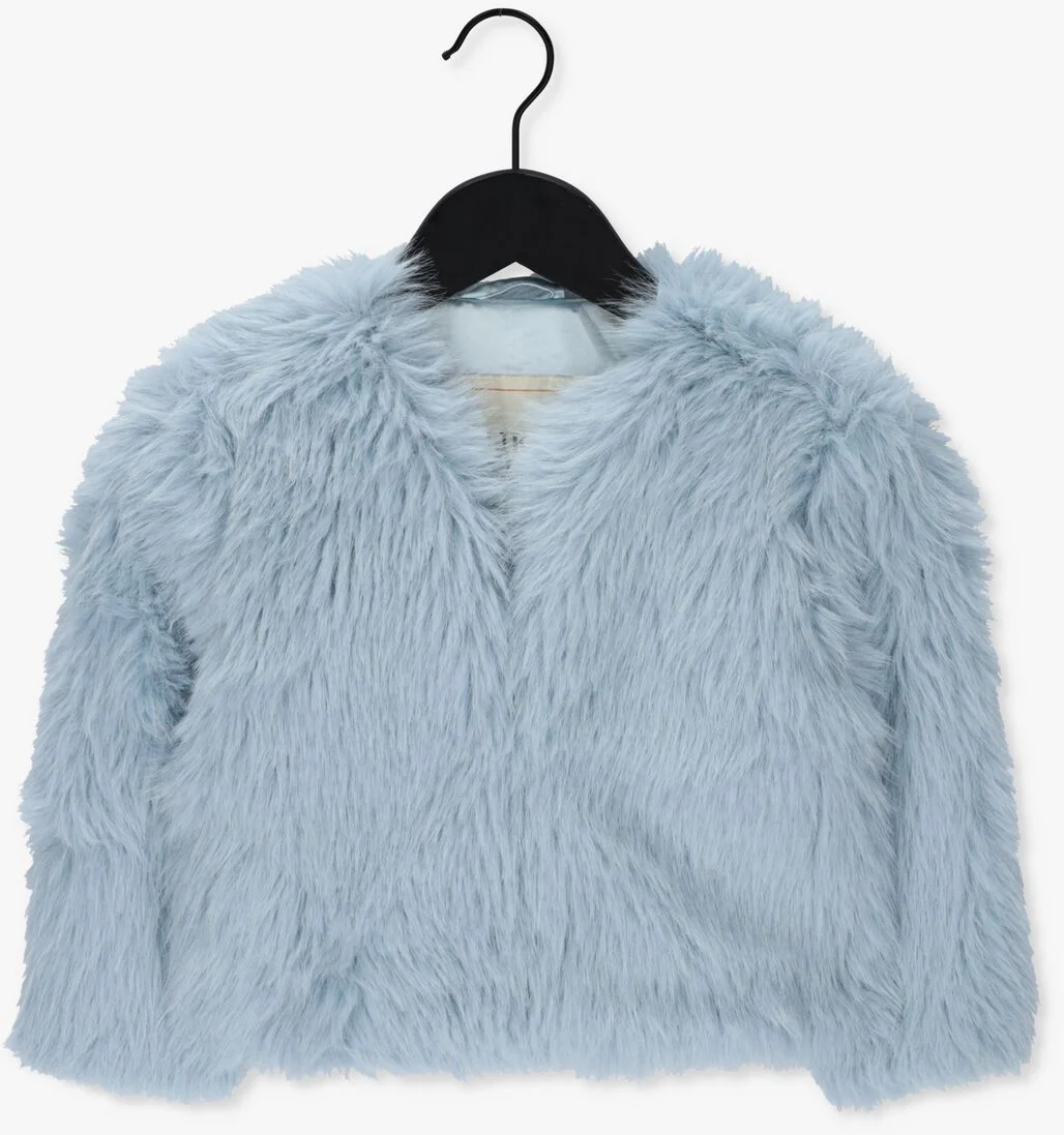 LIKE FLO lichtblauwe like flo faux fur jas f208-5398