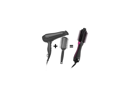 REVLON - Brosse chauffante Rvdr5282uke - seche-cheveux volumisant one step - cheveux co...