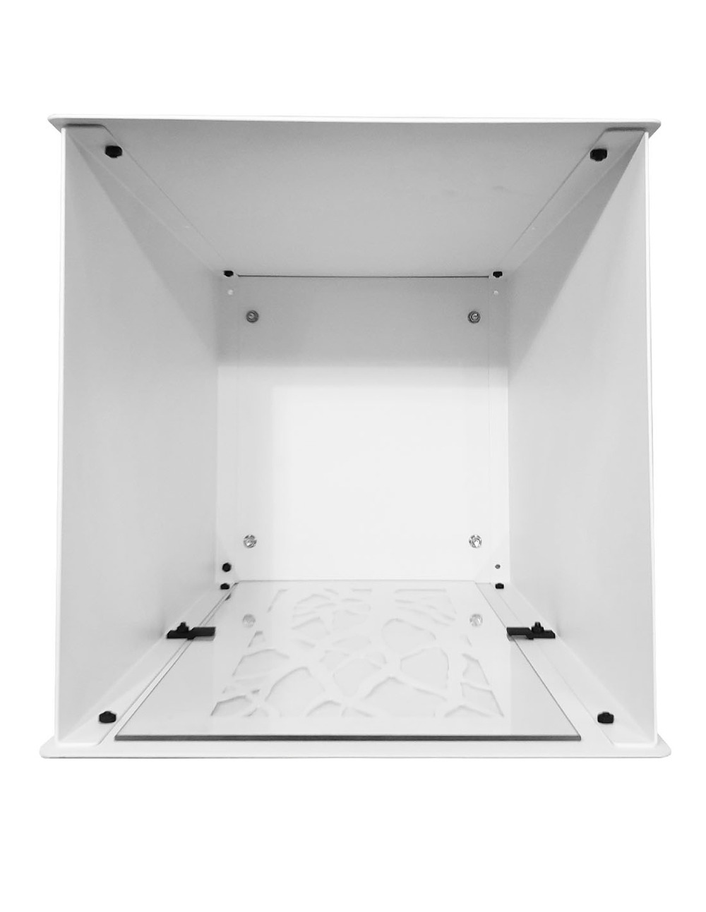 Rangement à granulés de bois 55Kg blanc arbre