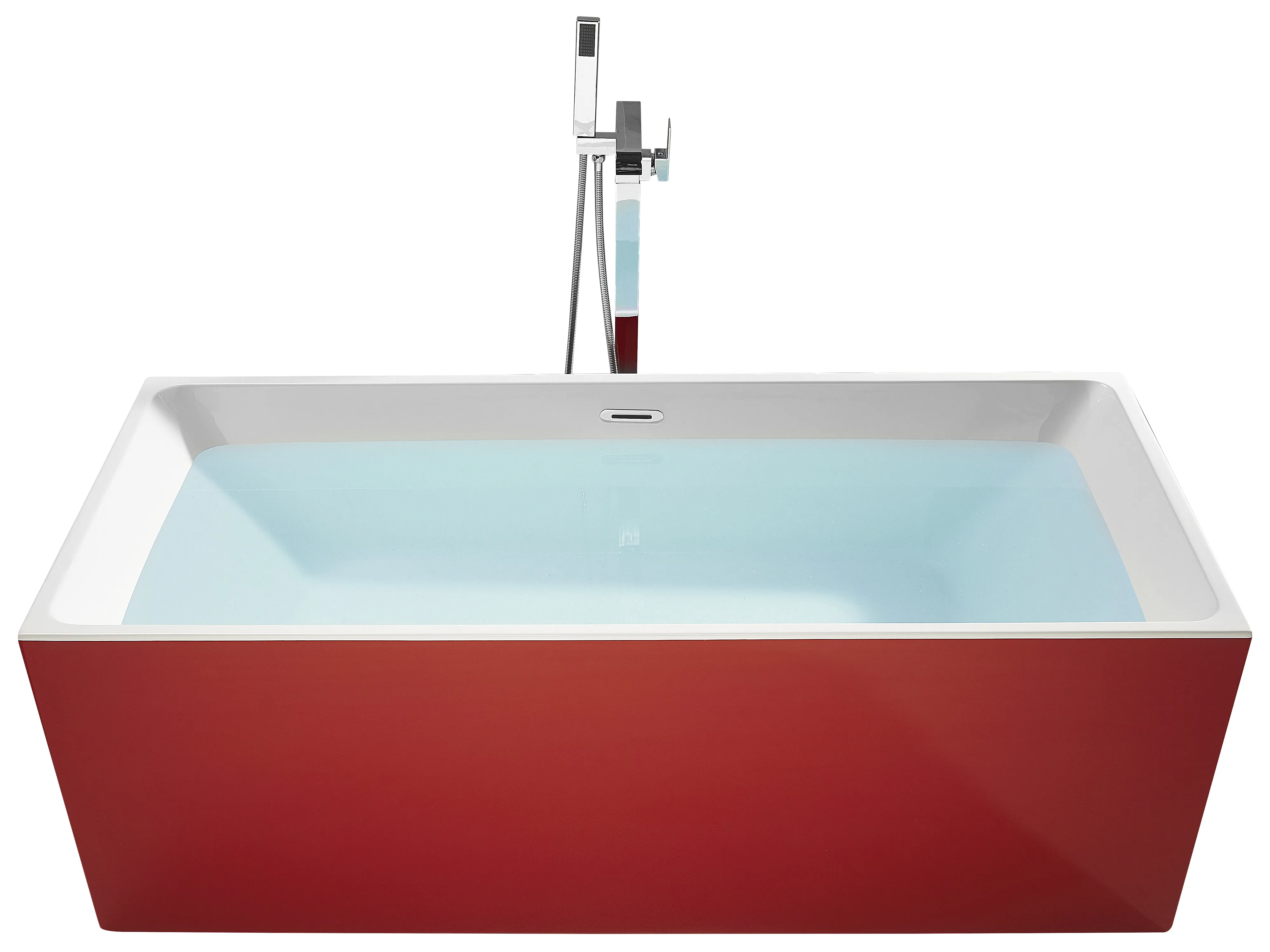 Vrijstaand bad RIOS 170 x 80 cm Rood
