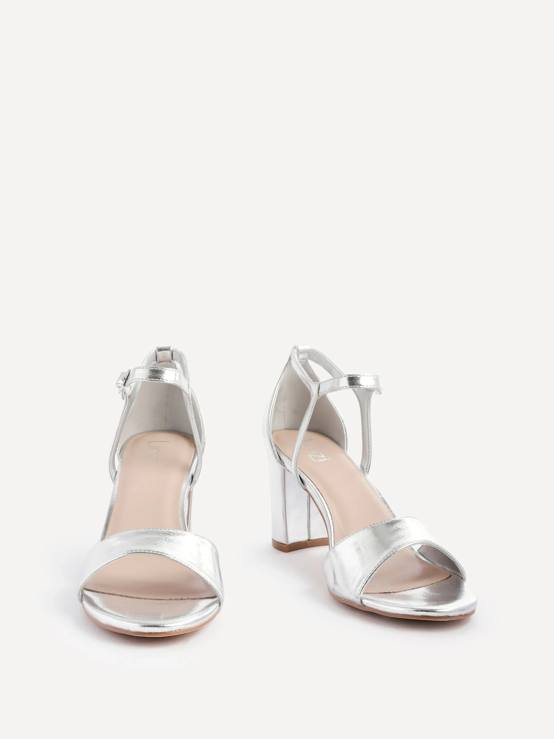 Zilver - Linzi Abby Closed Back Block Heel Sandals