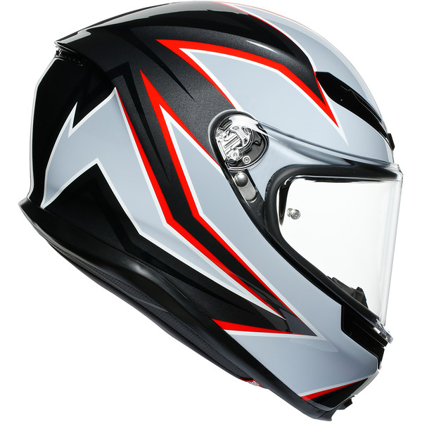 AGV - Casque K6 Flash Noir Mat / Gris / Rouge