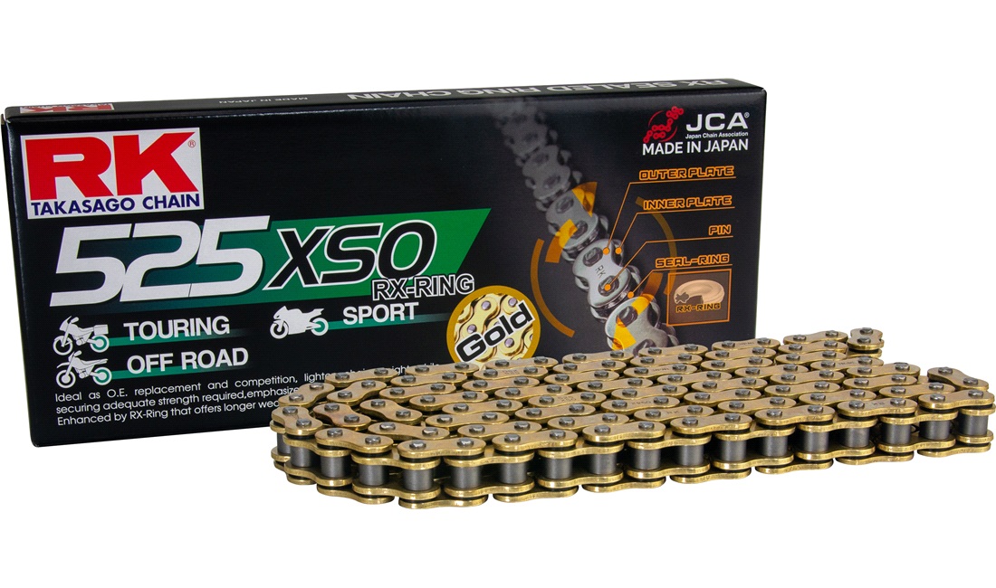 Kæde RK GB525XSO Guld X-ring 120 led