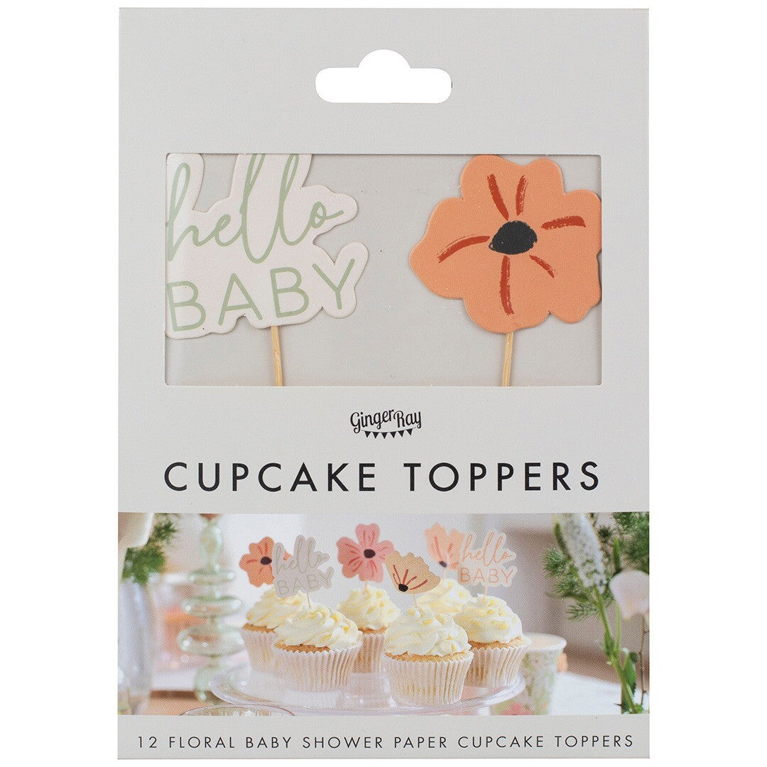 Ginger ray taartversiering babyshower floral