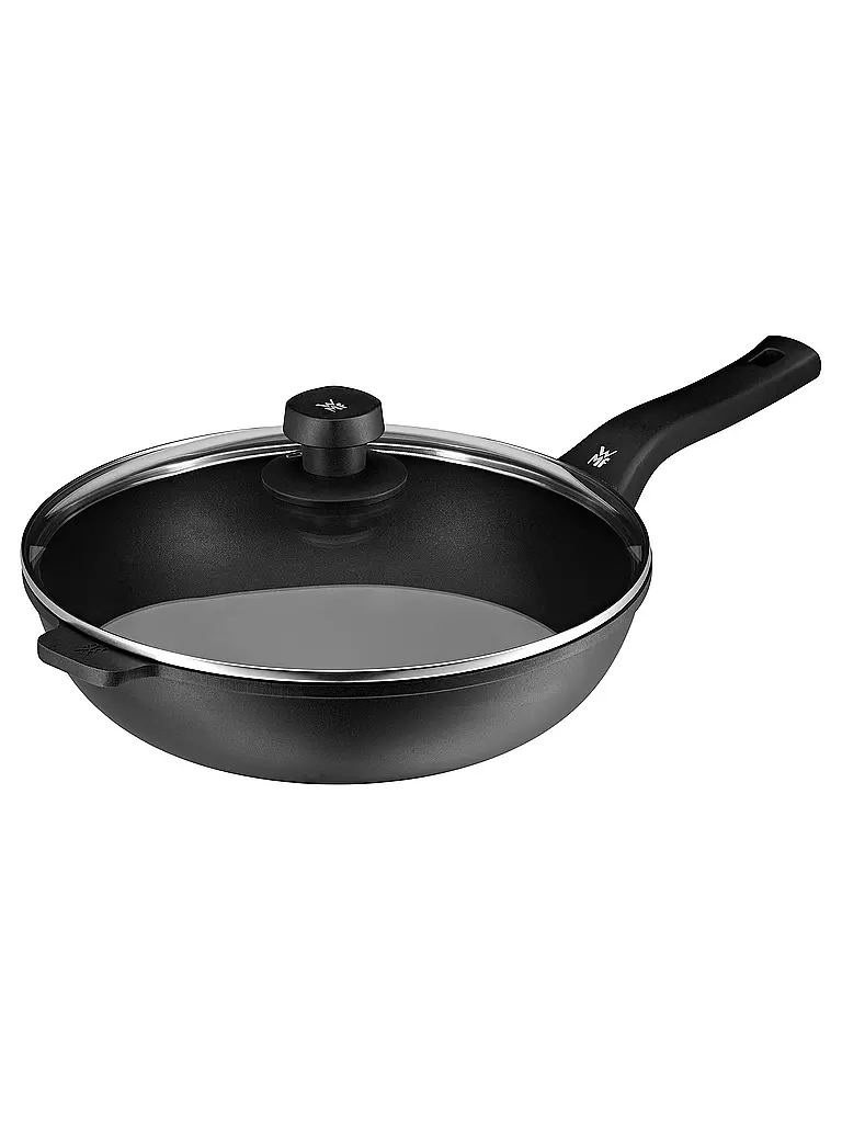 WMF  PermaDur Premium Wok mit Glasdeckel 30cm Antihaft schwarz
