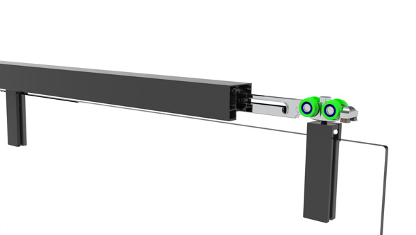van Rijn ST06 softclose douchedeur met helder glas matzwart 140x200cm