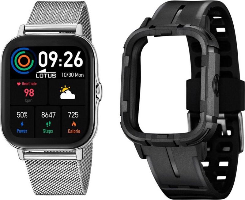 Lotus - Smartwatch - Zilver - 42,2x37,25 mm - Digitale Display