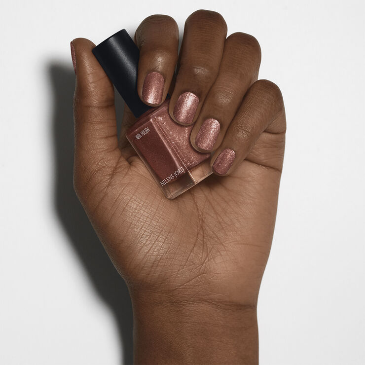 Nilens Jord Nail Polish Copper Glitter