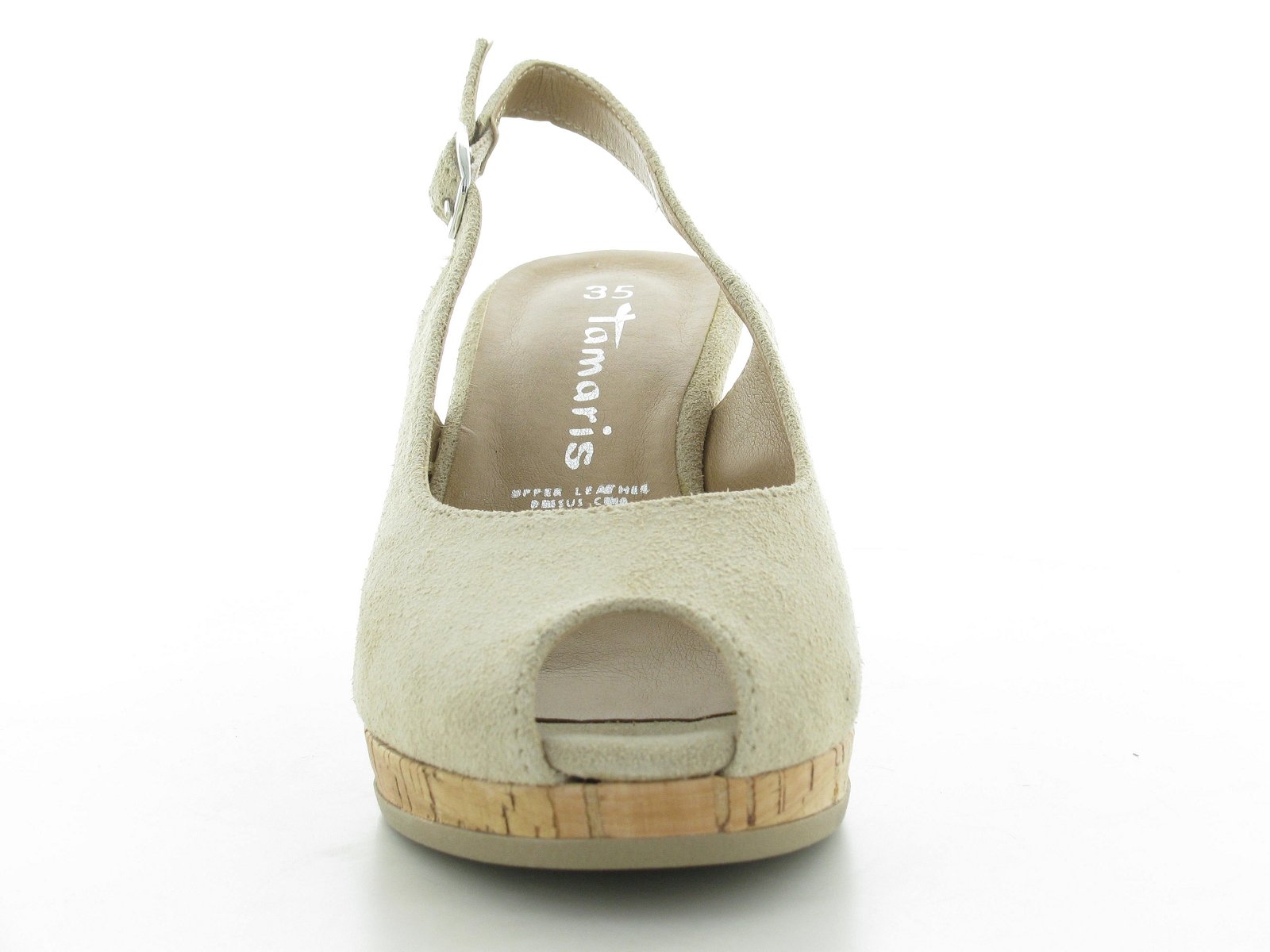 Tamaris-29303 Cuir Velours Beige