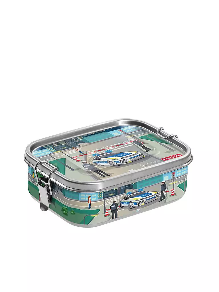STEP BY STEP Edelstahl Lunchbox - Police Car Cody  bunt