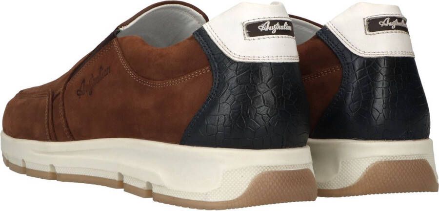 Australian Heren Instappers & Mocassins Eagle Cognac