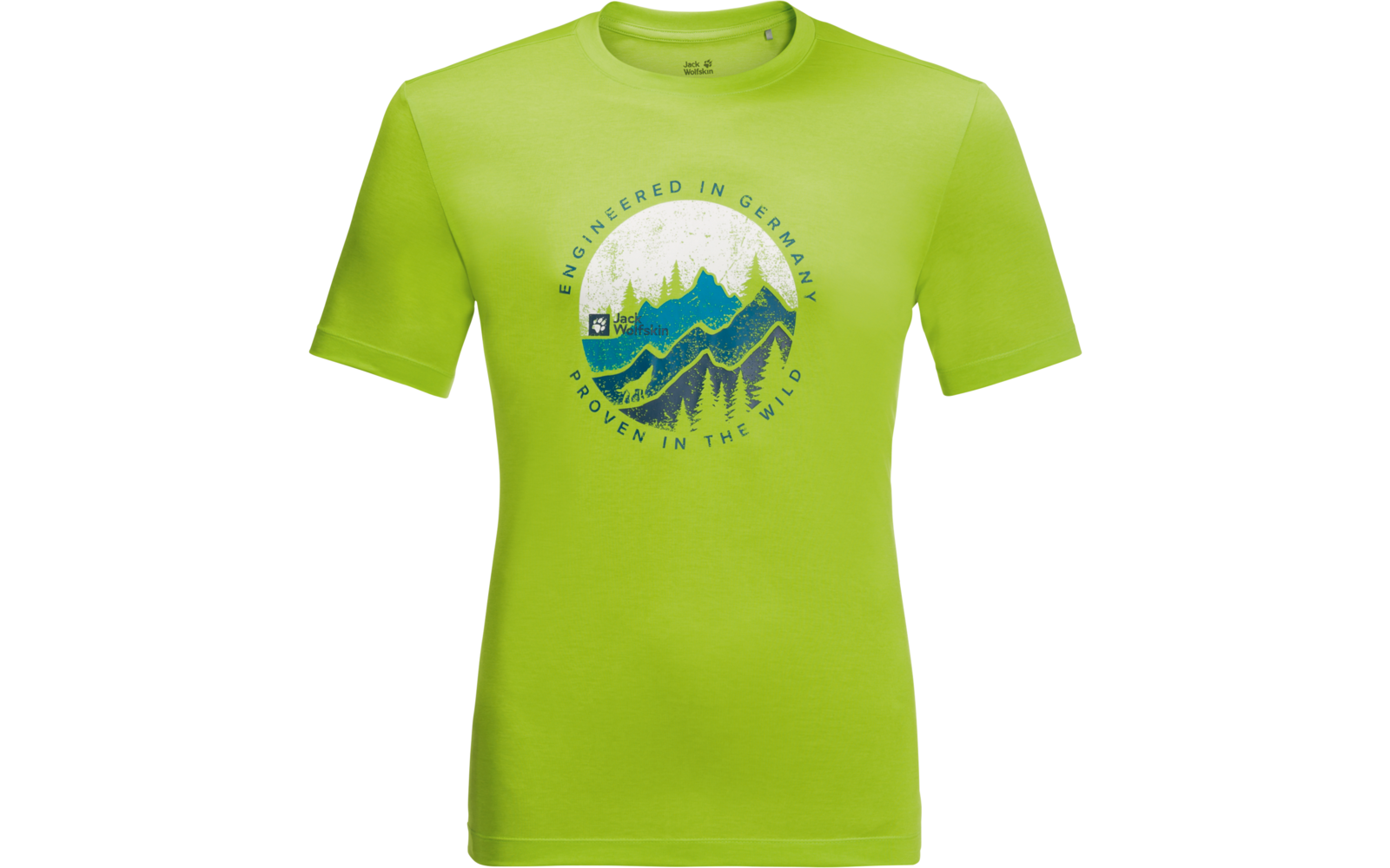 Jack Wolfskin Hiking S/s Herren Funktionsshirt blue daze