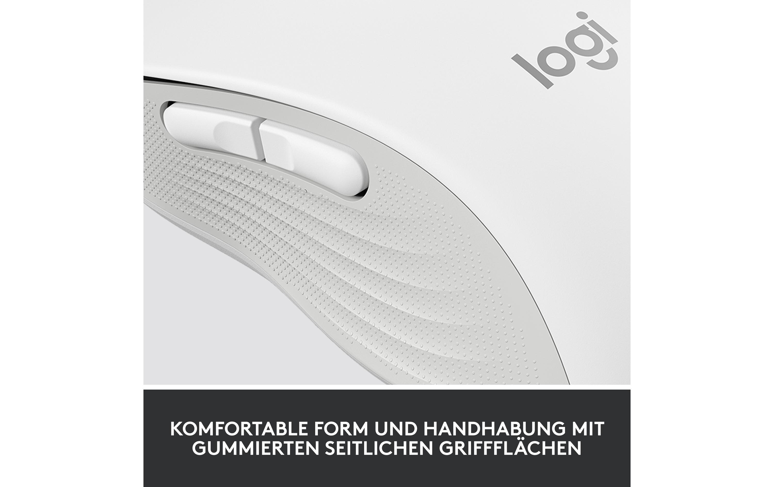 Maus Signature M650 WeissPräzise Wireless-Maus mit «Logitech SilentTouch»-Technologie