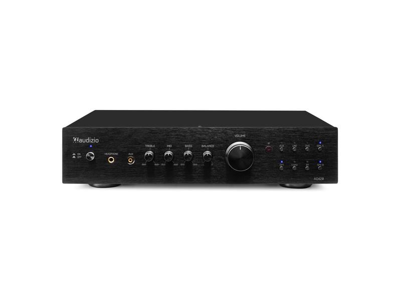 Audizio Stereo-Verstärker AD420B Schwarz Vielseitiger 4-Kanal-Verstärker mit grosser Funktionalität