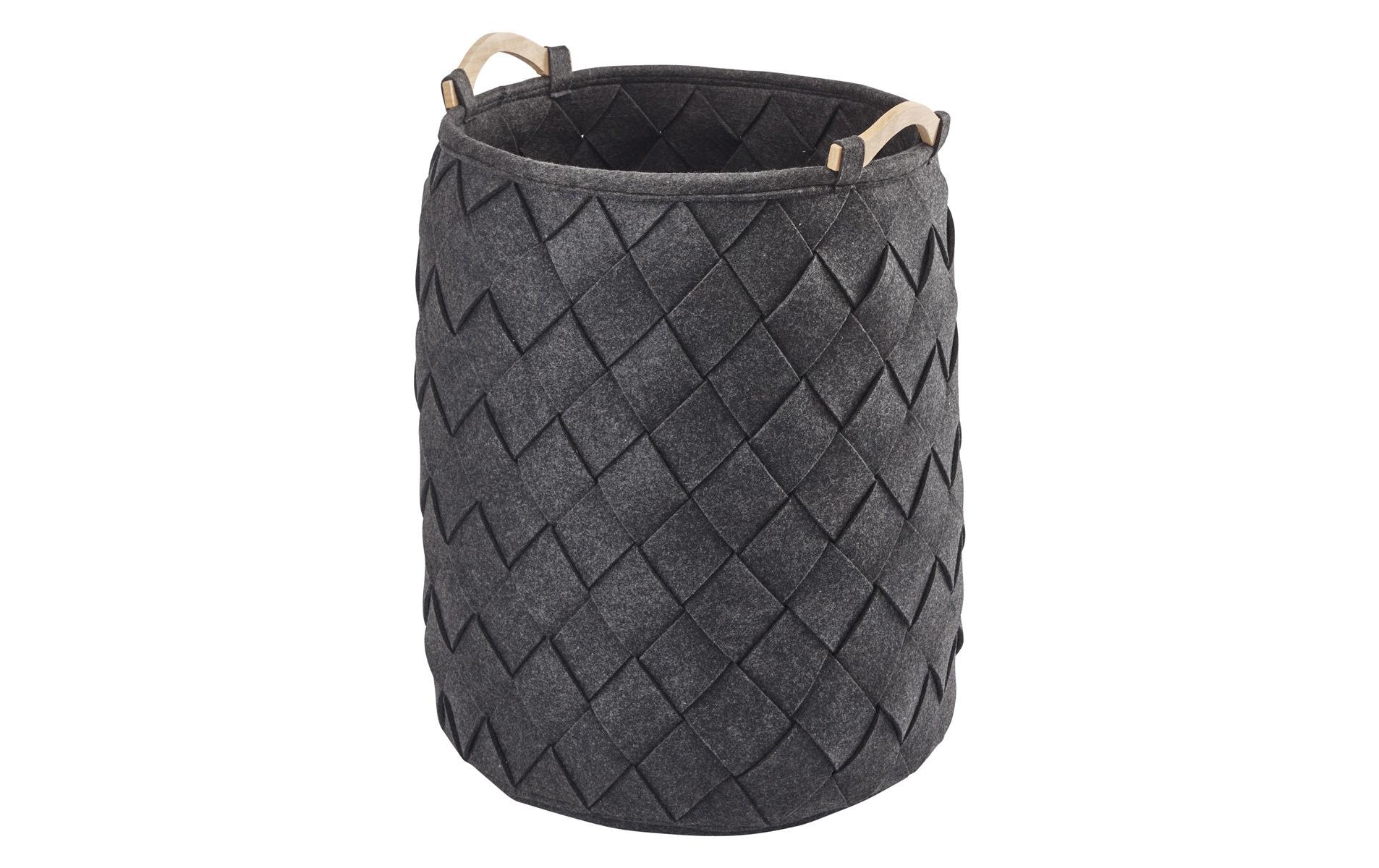 Wäschekorb Amy 75 l, Dunkelgrau<br>Wäschesammler