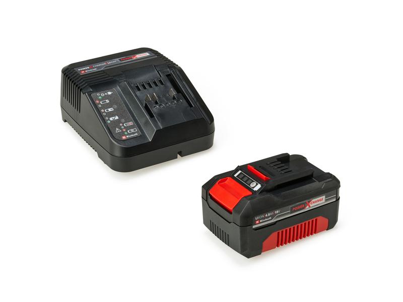 Einhell Akku und Ladegerät Power-X-CHANGE Starterkit 18 V 4 System-Schnellladegerät und Li-Ion Systemakku