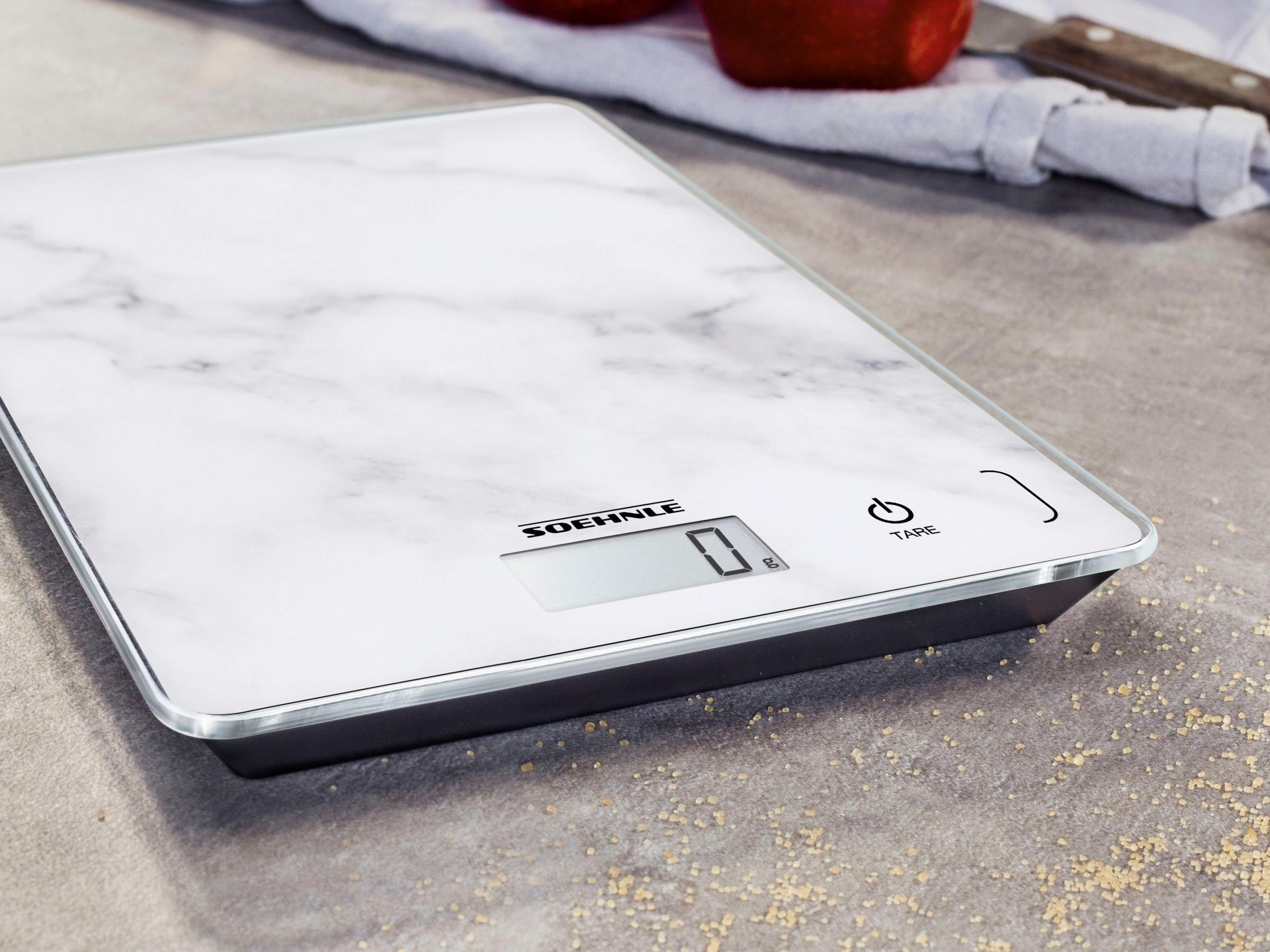 Soehnle Küchenwaage »Page Compact 300 Marble« Tragkraft 5 kg, 1 g genaue Teilung