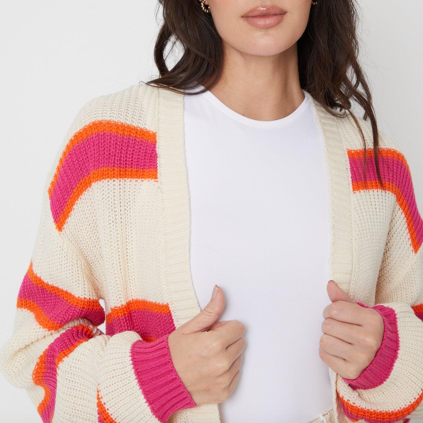 Be You Ladies Stripe Cardigan