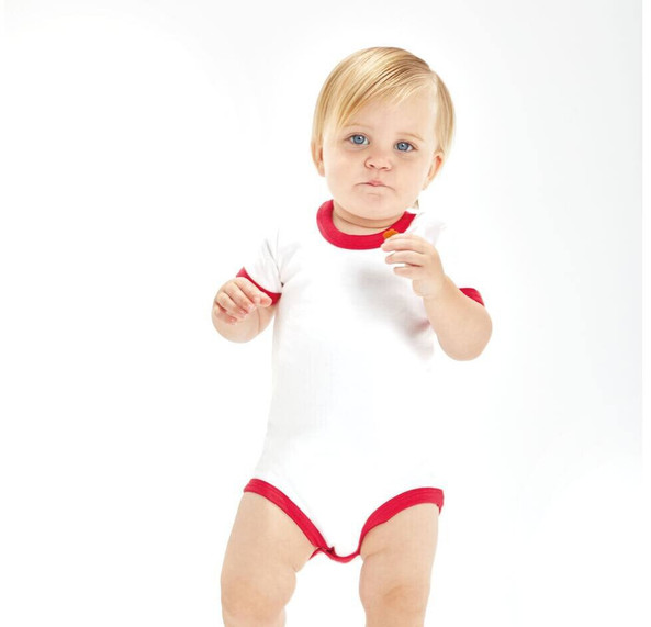 BABYBUGZ BZ019 - Body bébé contrasté