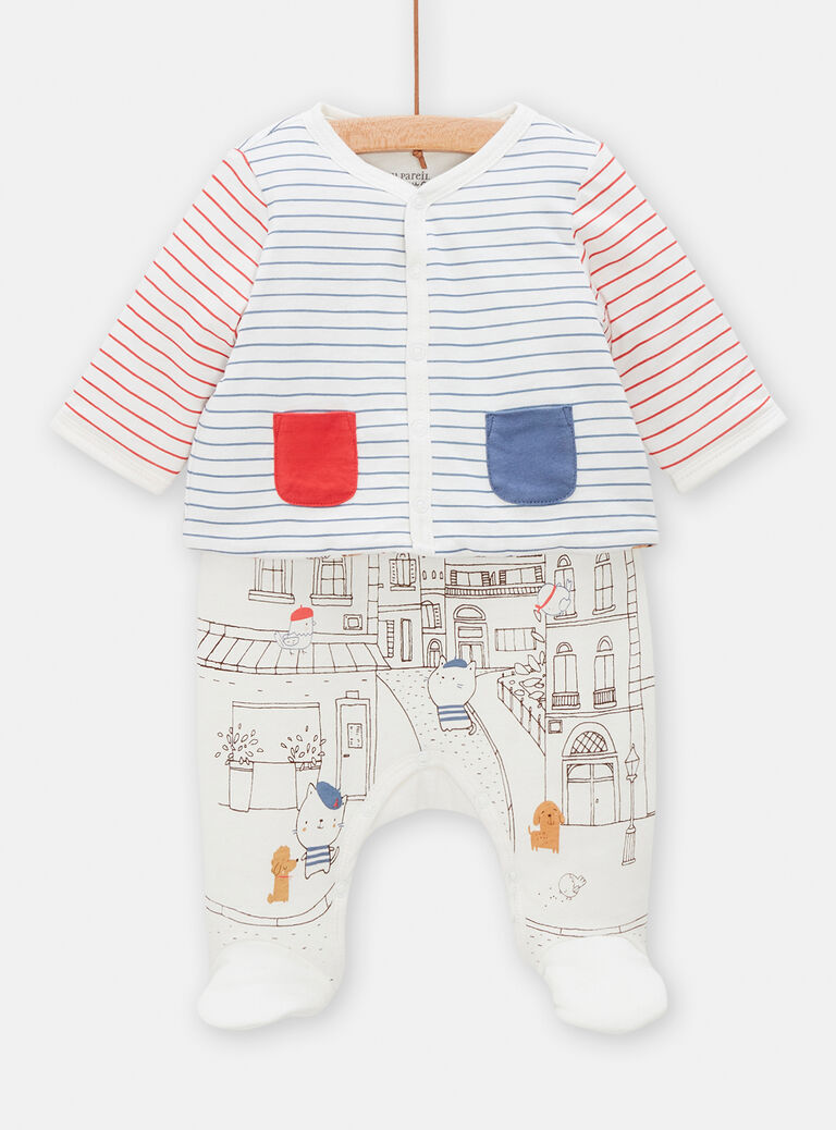 Ensemble gilet et salopette mixte