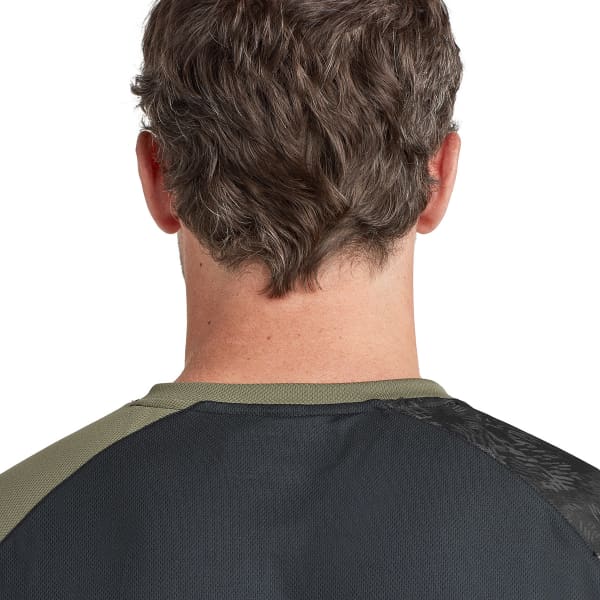 Maillot VTT DAKINE THRILLIUM L/S JERSEY BLACK/CANOPEE GREEN/HASHER PRINT