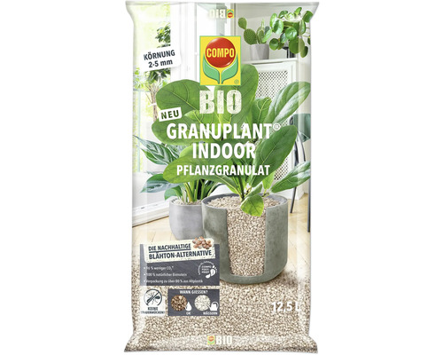 Granuplant Kamerplantenkorrels COMPO BIO 12,5 L 100% Natuurlijk Puimsteen Duurzaam Geëxpandeerd Klei Alternatief
