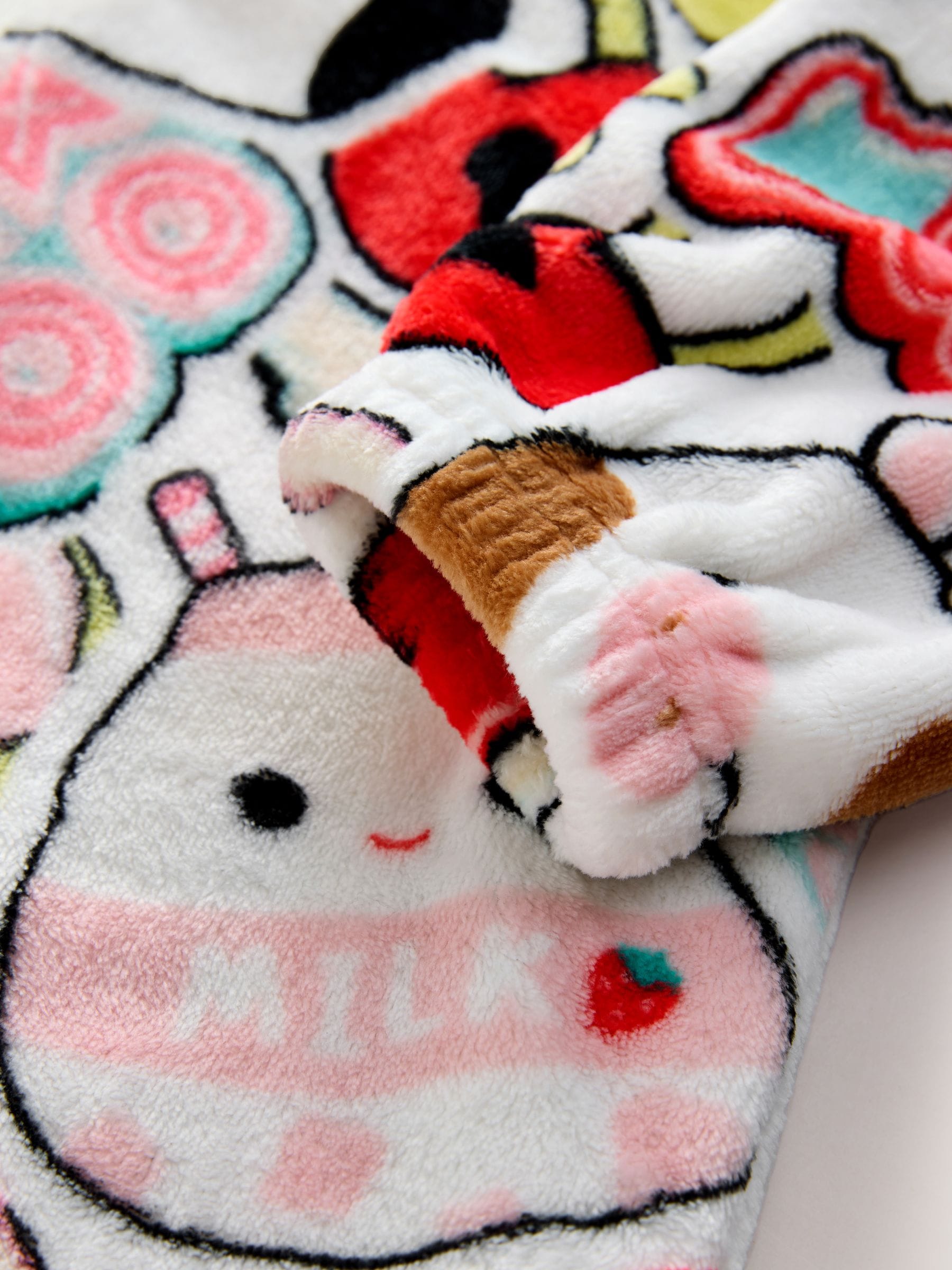 Rood/ecru - Squishmallow fleece onesie (6-14jaar)