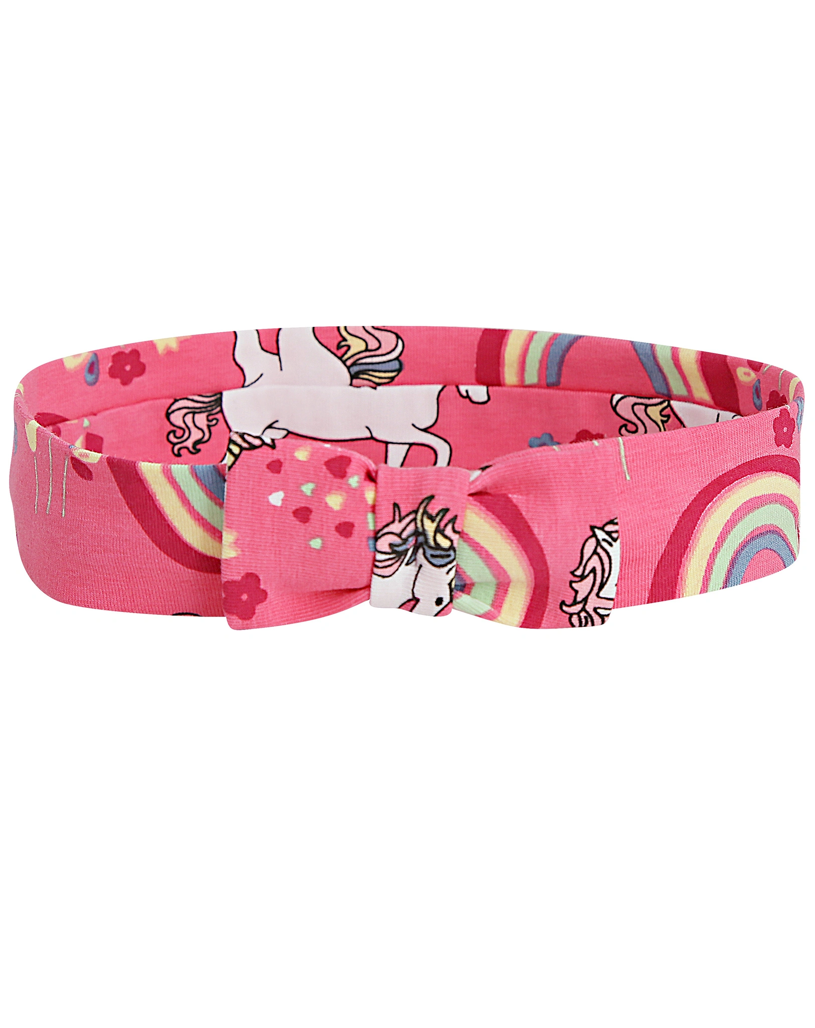 Kleid RAINBOWS & UNICORNS ärmellos mit Haarband in pink