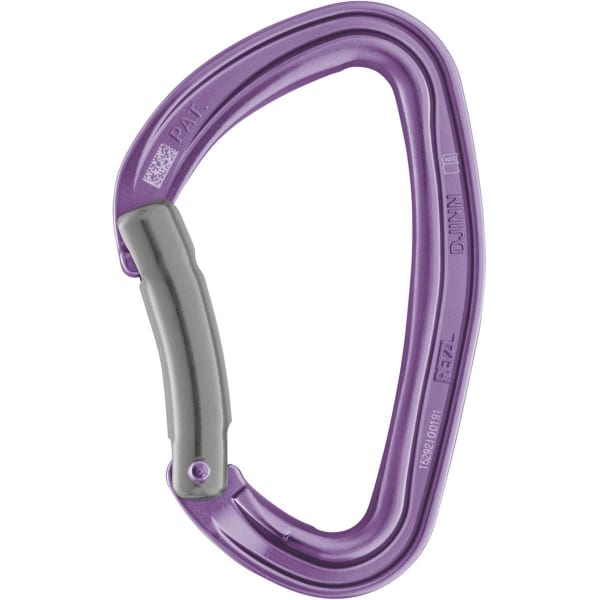 Mousqueton escalade PETZL DJINN BENT GATE VIOLET