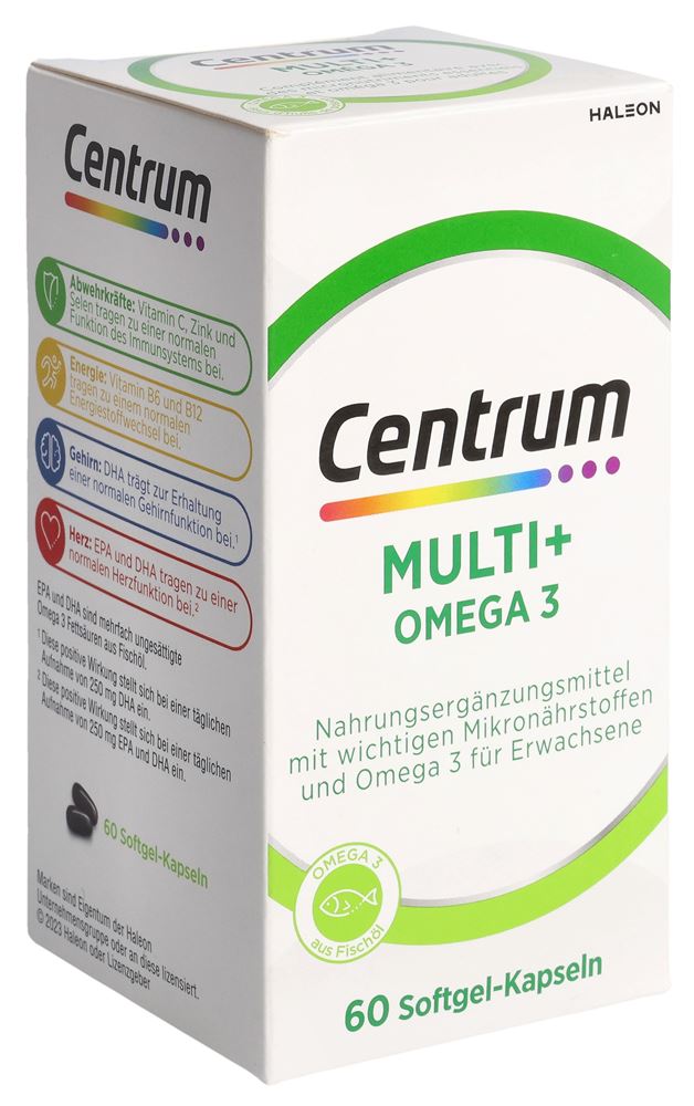 CENTRUM MULTI PLUS OMEGA3<br>60 Stück, Dose