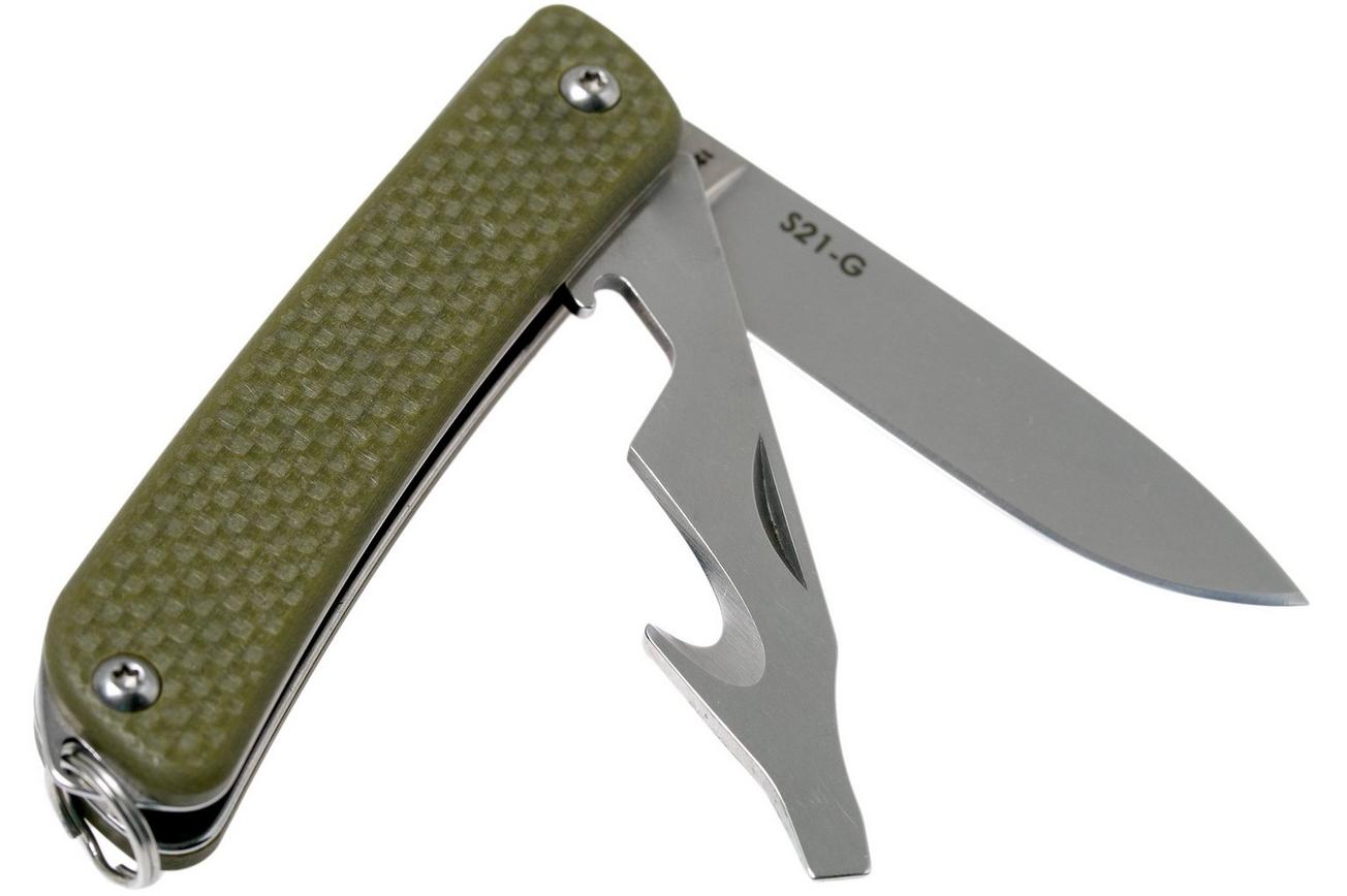 Ruike S21-G Green sleutelhangerzakmes
