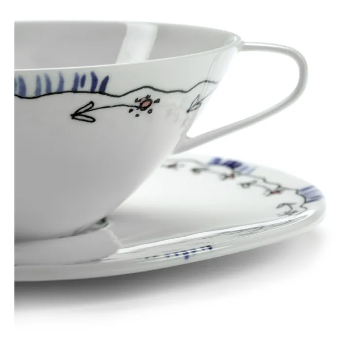 Serax Tasse et sous-tasse à Thé Anemone, Serax for Marni - Set de 2 | Milk