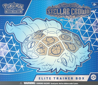 Pokémon Scarlet & Violet Stellar Crown Elite Trainer Box Samlekort